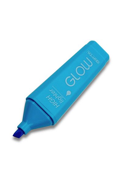 Gıpta Glow Cut Nib Neon Blue Highlighter 10 Pieces