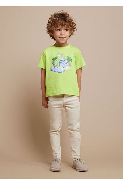 MAYORAL Boy's Slim Fit Tivil Trousers - Stone Color