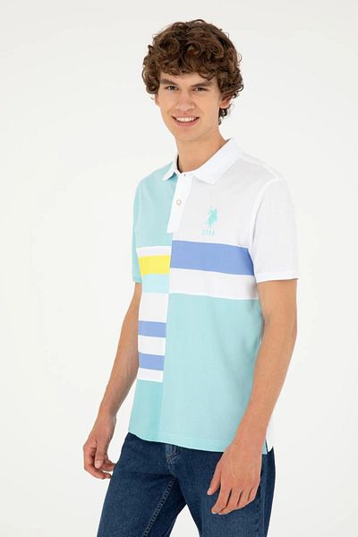 U.S. Polo Assn. ΒΑΣΗ. Polo Assn. Ανδρικό μπλουζάκι Aqua Green - G081SZ011.000. 1825257   DMLS