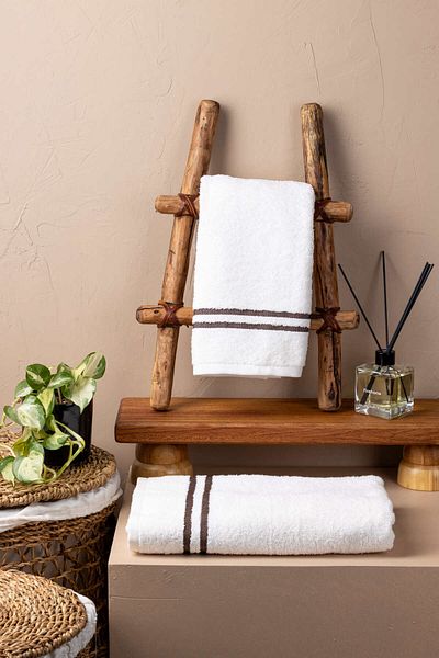 FH finehome Σετ μπάνιου Pavia Cotton - Πετσέτα και Sabot