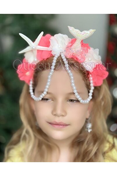 Queen Nelly Design de lux sirenă - coadă cu perle, model cu flori în formă de...