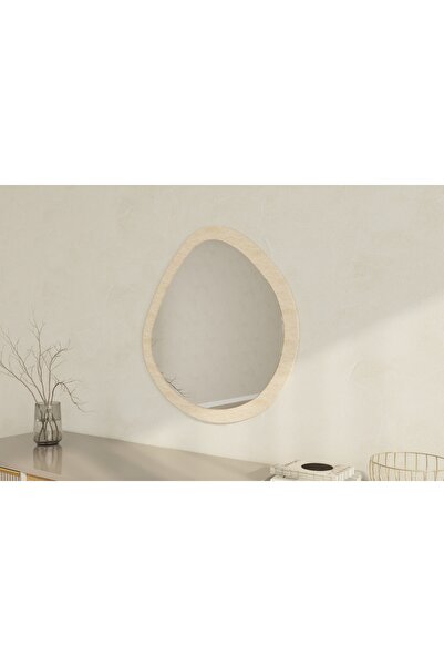 MONEayna Dekoratif Mermer Desen Besso Salon Ofis Dresuar Aynası