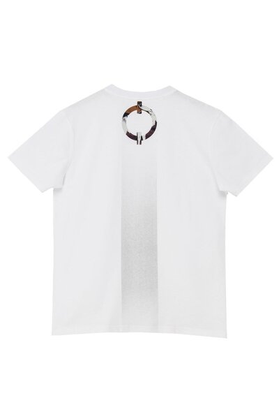 Nors Λευκό μπλουζάκι με λογότυπο σπορ κανονικής κοπής