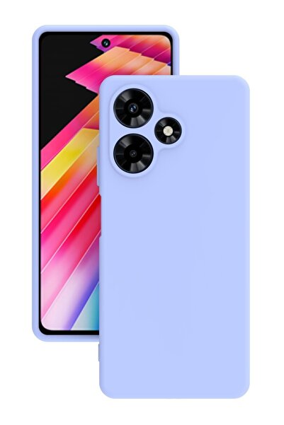 INFINIX Hot 30 Kılıf Kamera Korumalı Silikon Rubber Arka Kapak Lila