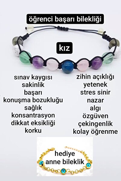 hediye ürün al Doğaltaş Kız Ögrenci Başarı Bilekliği Anne Için Hediyelidir