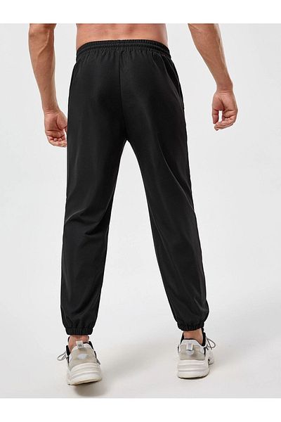 Mythologie Men's Nasa Beyond Self Jogger Sweatpants - Black Printed Elastic Leg High Waist Winter