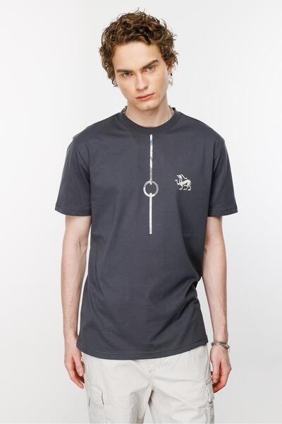 Nors Μπλουζάκι Valhallah Anvil Regular - Σκούρο καπνιστό