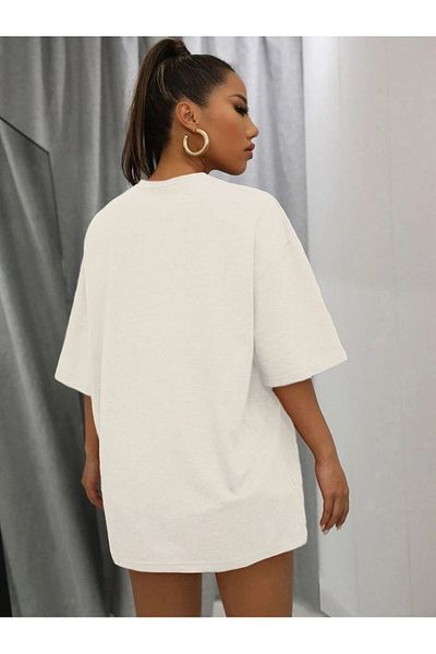 Mythologie T-Shirt με λογότυπο Smile - Λευκό εμπριμέ κοντό μανίκι με λαιμόκοψη
