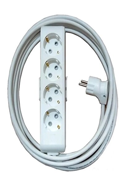 VİKO Multi-let 4'lü 9 Metre Topraklı Çocuk Korumalı Grup Priz (3x2.5 TTR TAM BAKIR KALIN KABLOLU)