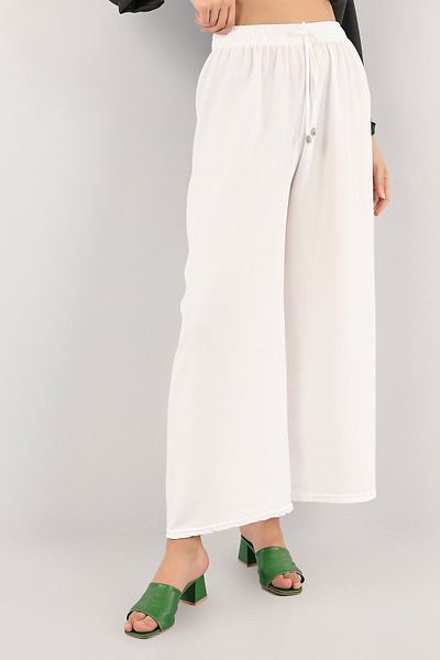 moda bizimle Black Aerobin Women's Trousers - Wide Leg and Comfortable Cut
