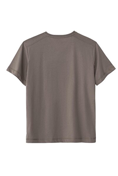 Nors Μπλουζάκι με λαιμόκοψη σε σχήμα V σε χρώμα βιζόν