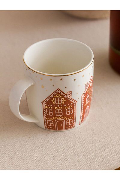 LC Waikiki LCW HOME New Year Themed Porcelain Mug 363 Ml