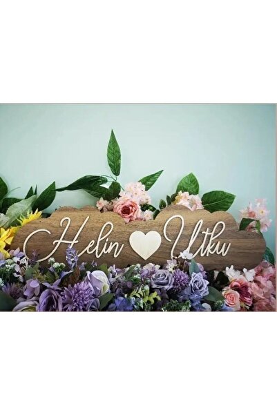 Seyyar Atölye Kişiye Özel Ahşap Mdf Nişan Isimliği