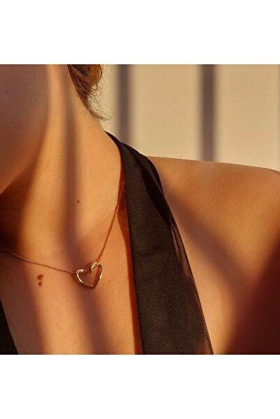 bijoux uniques قلادة قلب عصرية - فولاذ غير مشوه