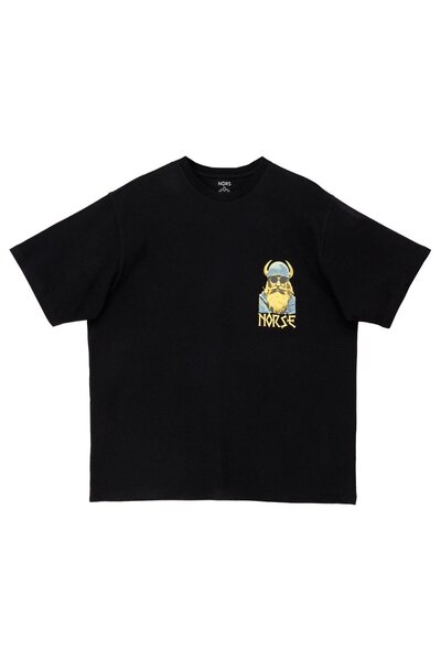 Nors Μπλουζάκι Nordic Hipster Oversize - Μαύρο