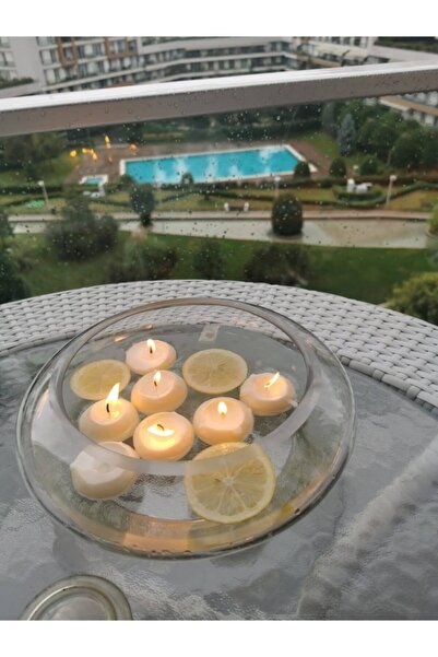 ABETE Iv Candles Beyaz 6'lı Suda Yüzen Terapi Mum