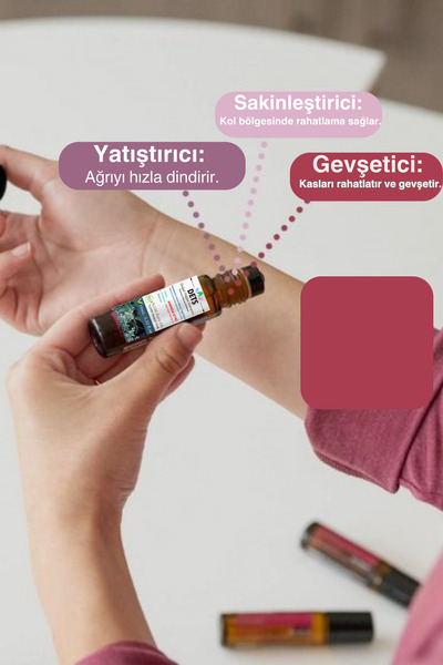 Dets Stres İçin Doğal Rahatlatıcı Masaj Yağı Hızla Etkili, %100 Saf Formül
