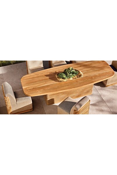 Latanwood Le Soleil Ahşap Bahçe Yemek Masası