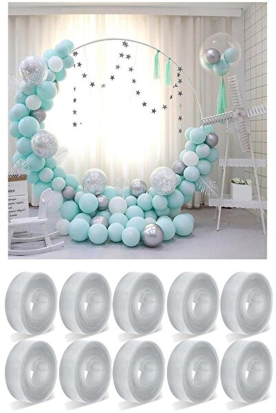 Genel Markalar Renkli Balon Şeridi, 5 Mt, Dekoratif ve Eğlenceli Süsleme Malz...