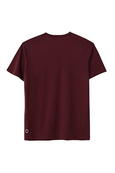 Nors Μπλουζάκι με λαιμόκοψη σε μπορντό χρώμα