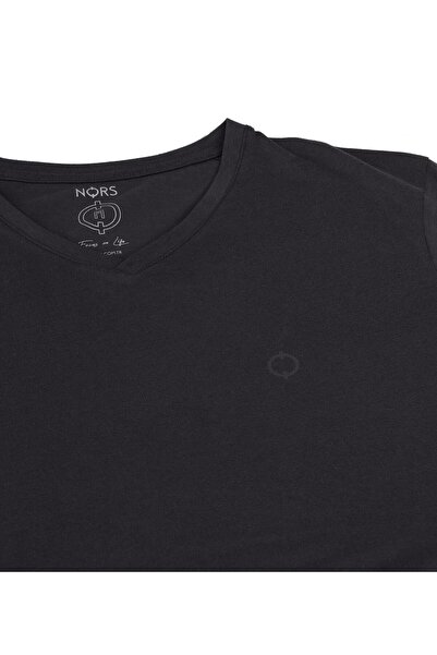 Nors Μπλουζάκι με λαιμόκοψη σε σχήμα V σε χρώμα ανθρακί