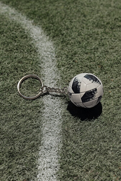 KDOT Futbol Topu Figürlü Anahtarlık ve Çanta Süsü Siyah Beyaz