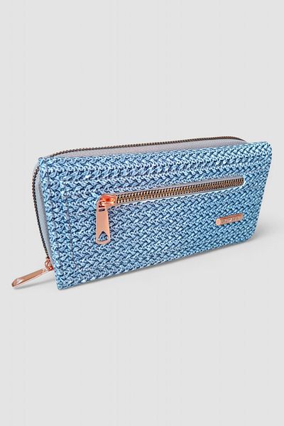 Lederax Ld163 Faux Leather Straw Patterned Women's Wallet with Phone Compartment