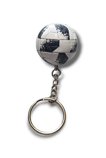 KDOT Futbol Topu Figürlü Anahtarlık ve Çanta Süsü Siyah Beyaz