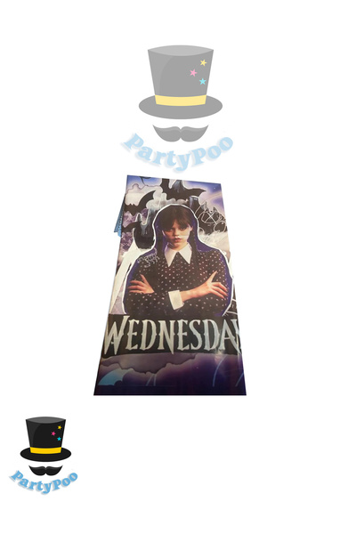 PartyPoo مفرش طاولة بطابع الأربعاء