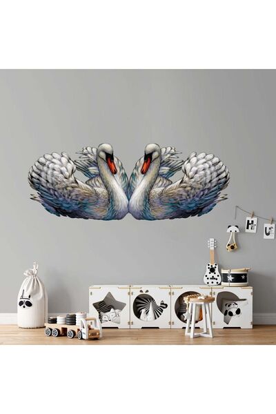 Kt Grup Pastelne labudove u zaljubljenosti, moderna zidna naljepnica za dnevn...