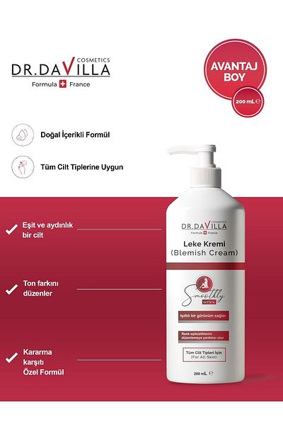 Smoothly 200 ml Blemish Cream - Water Based, Color Inequality Regulator, Intensive Repairing and Soothing Cream