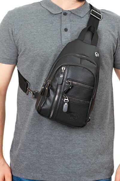 Newish Polo Body Bag Çapraz Vegan Deri Sırt Çantası