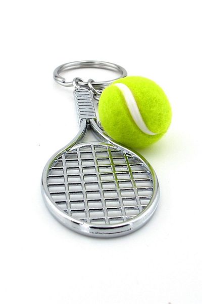 Solfera Tennis Racket and Ball Shaped Keychain - KC130