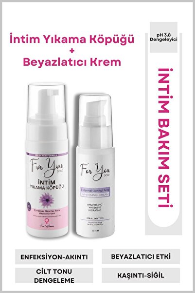 For You Gold Günlük Yıkama Genital Bölge Temizleyici Köpük & Genital Beyazlat...