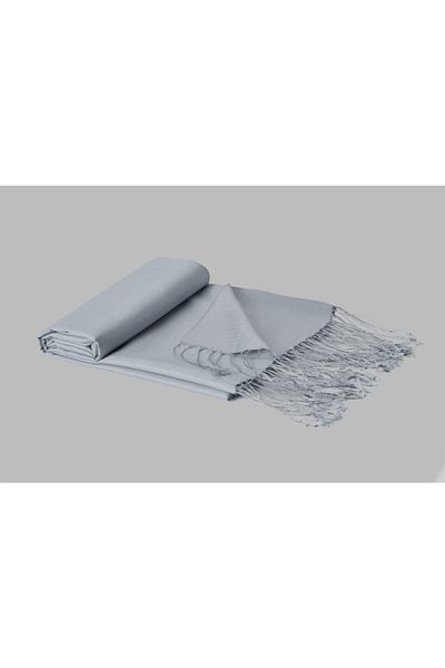 ARMANDA 100% Silk Shawl - Gray