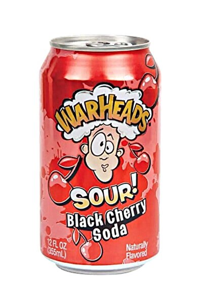 WarHeads Sour Black Cherry Soda 355 ml