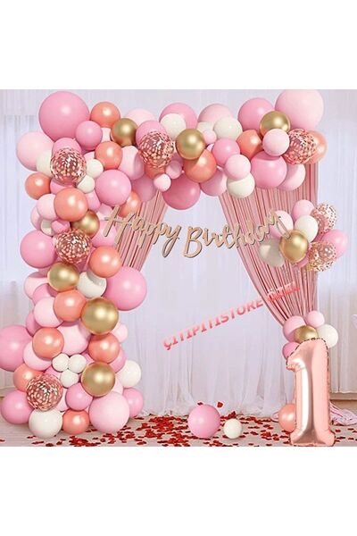 DÜVENCİ TİCARET سلسلة بالونات عيد الميلاد لعمر سنة واحدة - متجر Cıtıpıtıtı