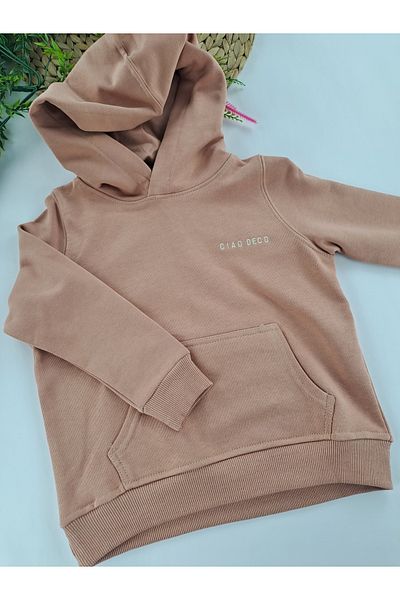 Butik Hanorac cu glugă pentru fete/băieți de culoare crem - COPIE
