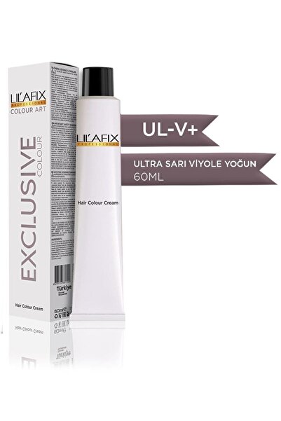 Lilafix Krem Tüp Saç Boyası Ul-v+ Ultra Sarı Yoğun Viyole 60 ml