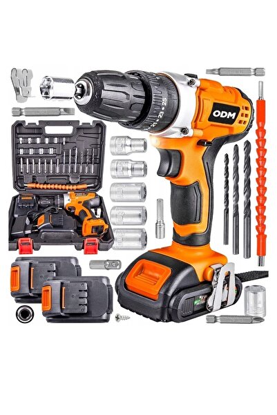 SCHUTZENGER Prof New 88vf Şarjlı Vidalama 24 Parça Darbeli Setli Akülü Vidala...