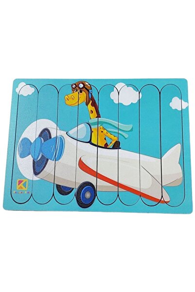 kayasan kids Uçan Zürafa Ahşap Stick Puzzle