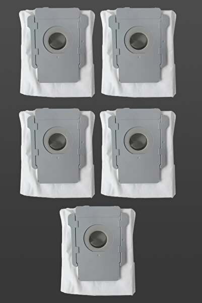 Chisty Roomba E5 - 5 أكياس غبار متوافقة مع المكنسة الكهربائية الروبوتية، قماش