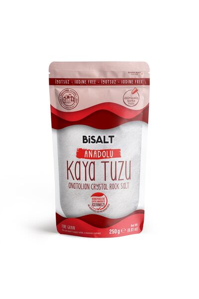 Bisalt Anadolu Kaya Tuzu Ince Iyotsuz 250 G