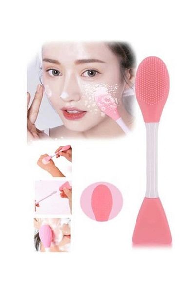 Miniso Double Sided Pink Mask and Peeling Brush