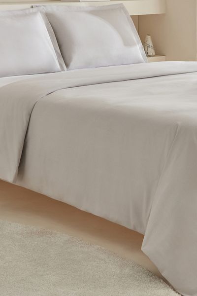 Karaca Home White Collection Lavin King Size Duvet Cover Set Stone