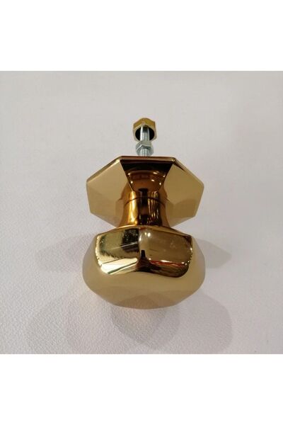 ÇELİK OUTLET Kristal Sarı Kapı Topuzu - Çelik Kapı Tokmağı