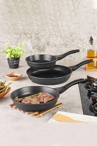 Kahramanlar Motto Casting 3-Piece Pan Set