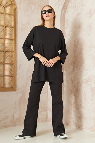 SİNDAL Black Basic T-Shirt - 4-6694