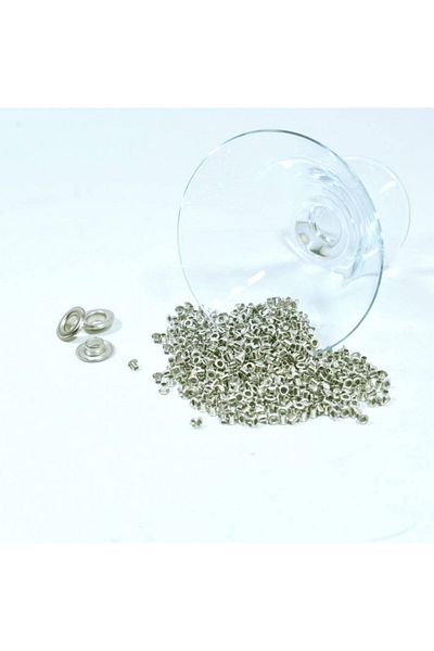 Klinkshop Nickel Coloured 2.5 mm Mini Eyelet Baby Shoes - 250 Pieces