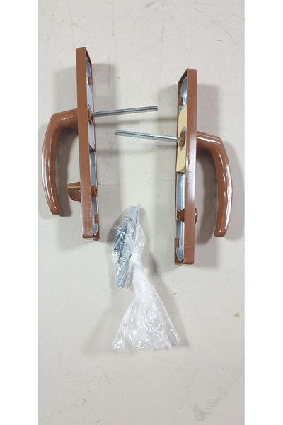 EVA PLAST PVC Plastic - Metal Brown Chopping Door Handle (WC-BANYO) 1 Set